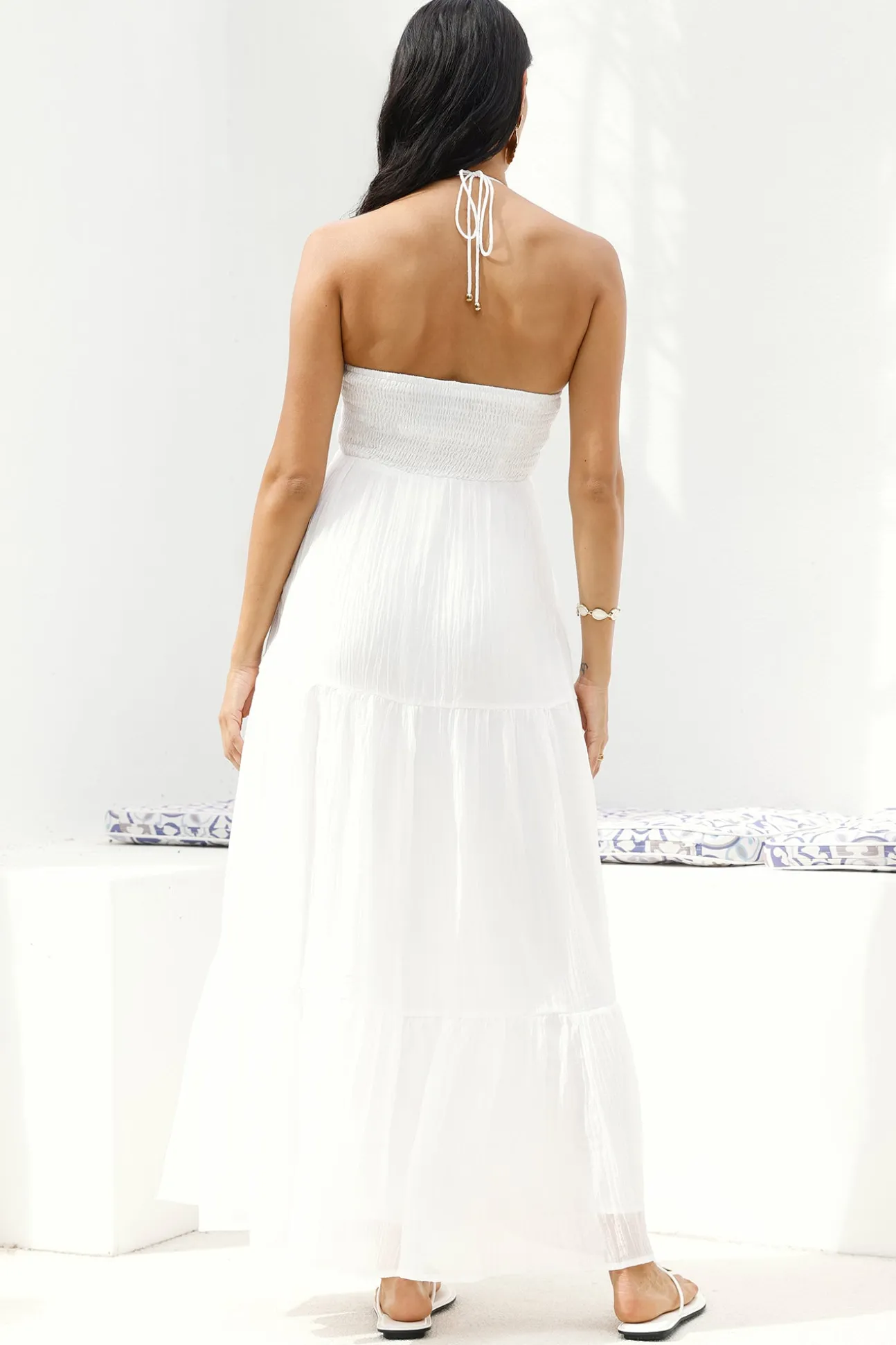 Adorations Maxi Dress White