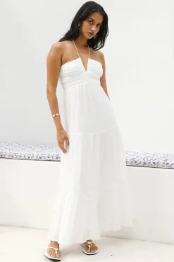 Adorations Maxi Dress White
