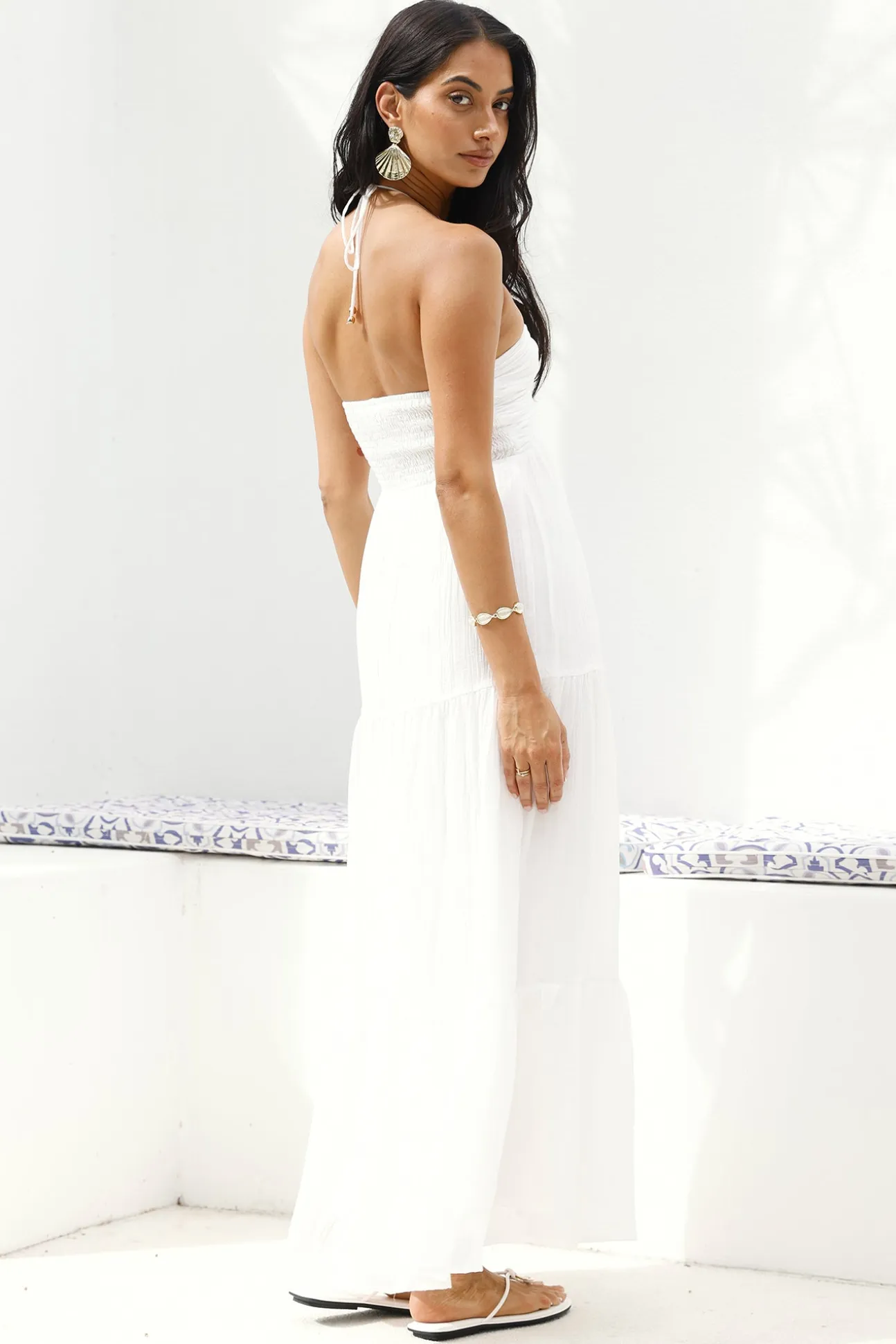 Adorations Maxi Dress White
