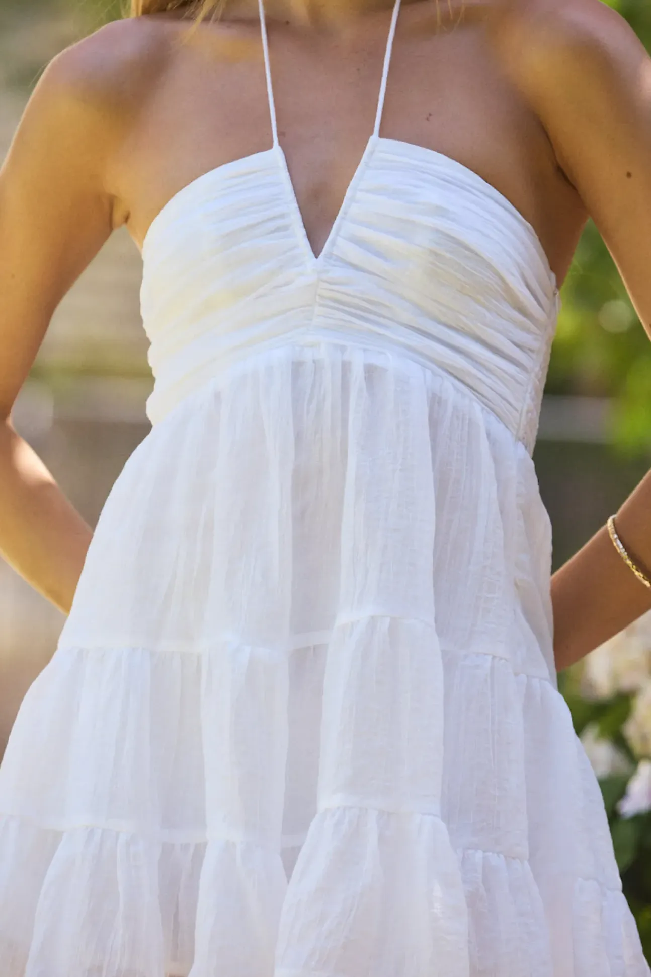 Adorations Mini Dress White