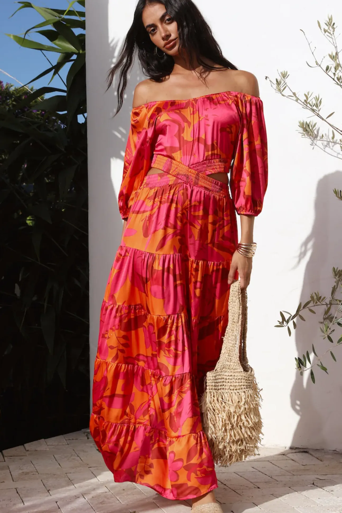 Adventures in Rome Maxi Dress Pink