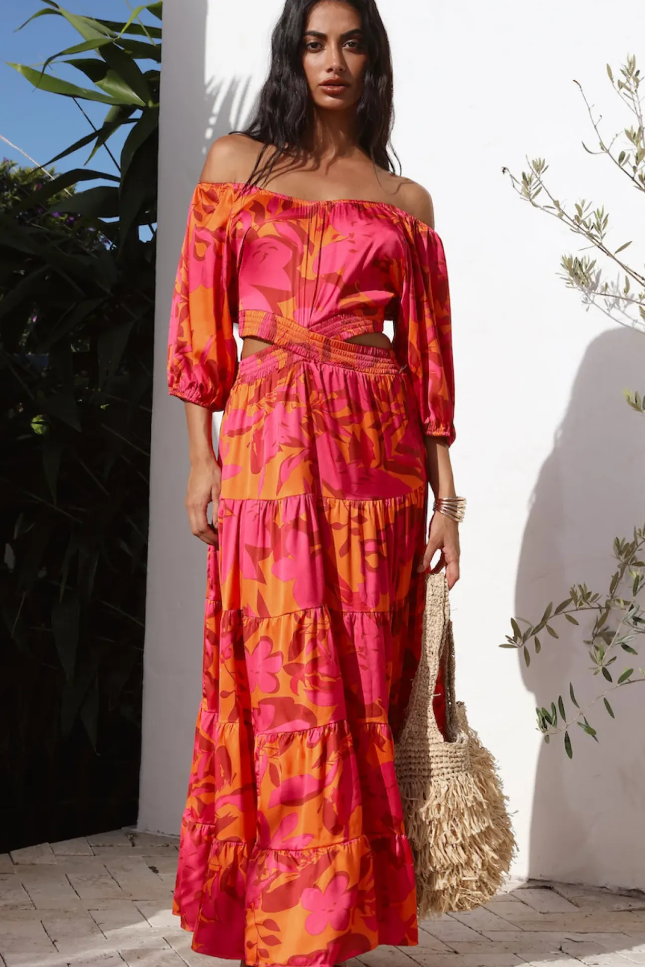 Adventures in Rome Maxi Dress Pink