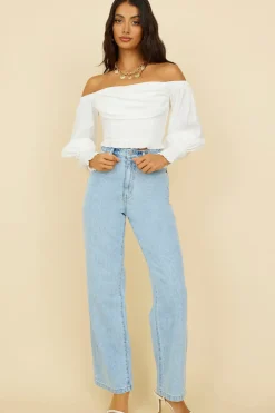 Afternoon Bliss Crop Top White