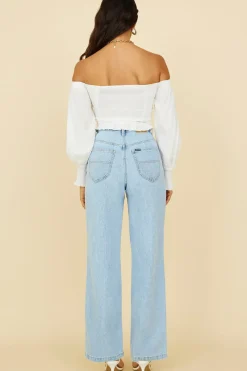 Afternoon Bliss Crop Top White