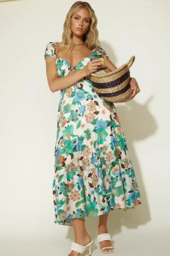 Afternoon Glow Maxi Dress Floral