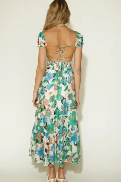 Afternoon Glow Maxi Dress Floral