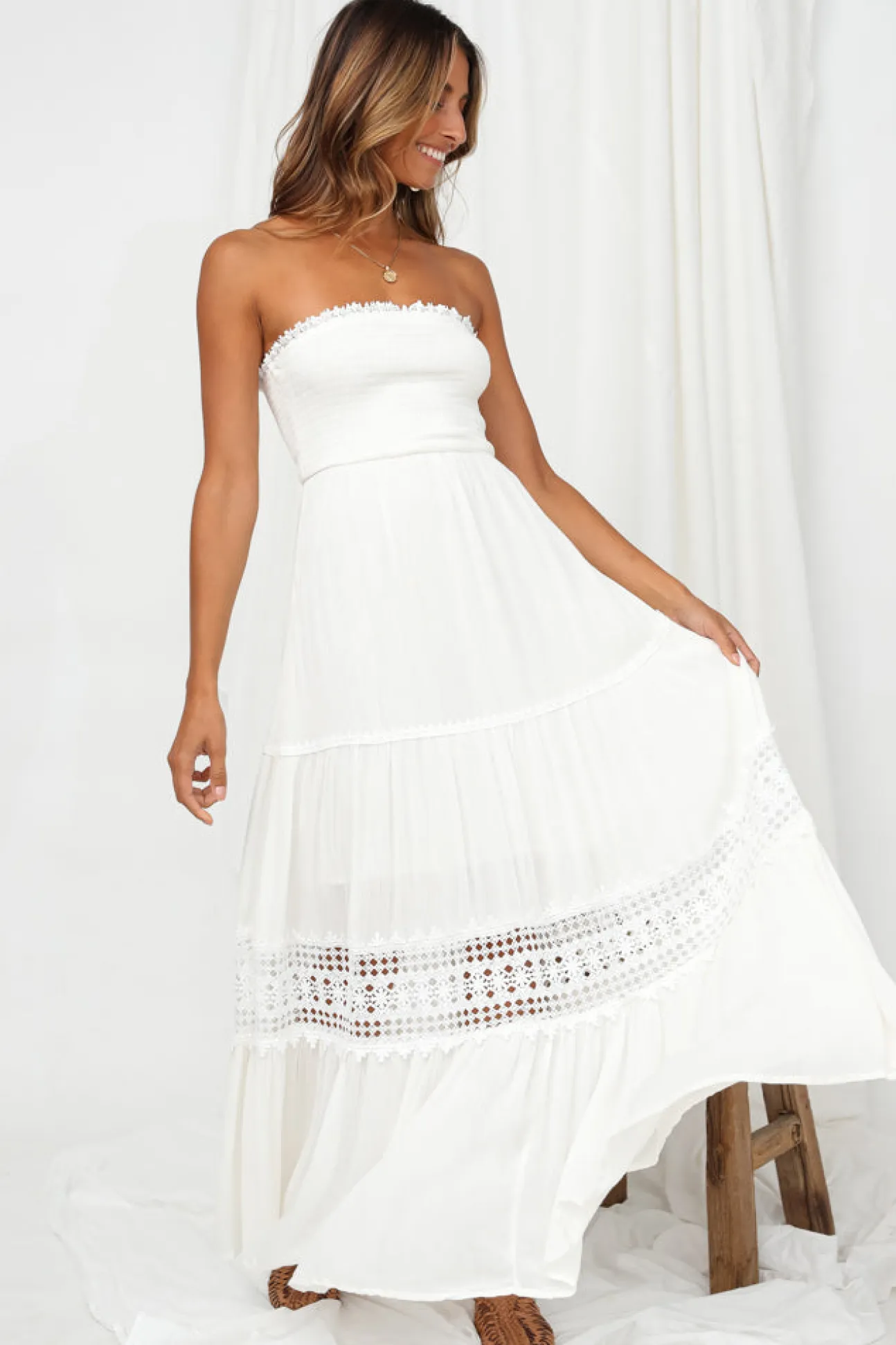 Agatha Maxi Dress White