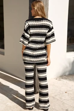 Airport Mode Knit Pants Black