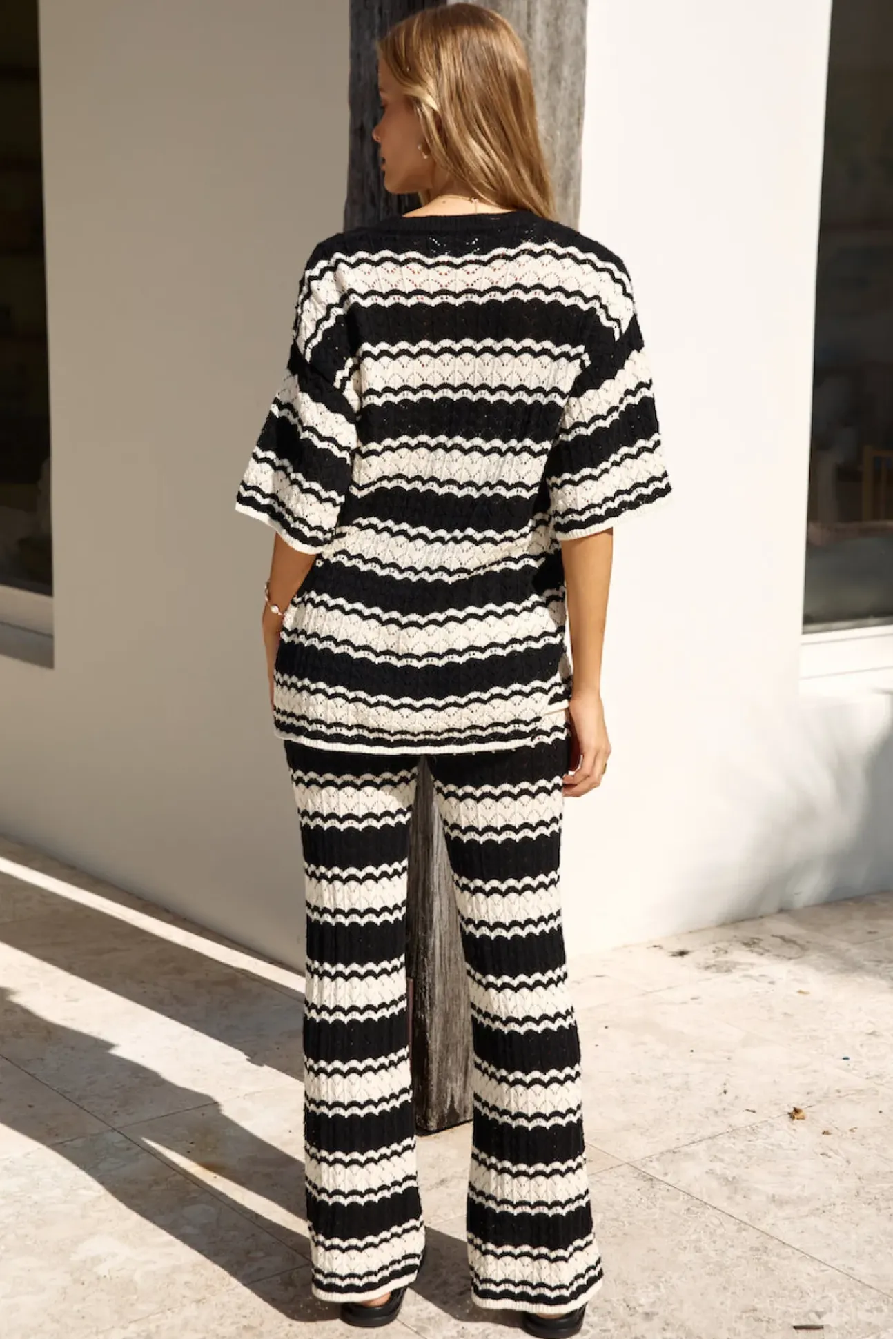 Airport Mode Knit Pants Black