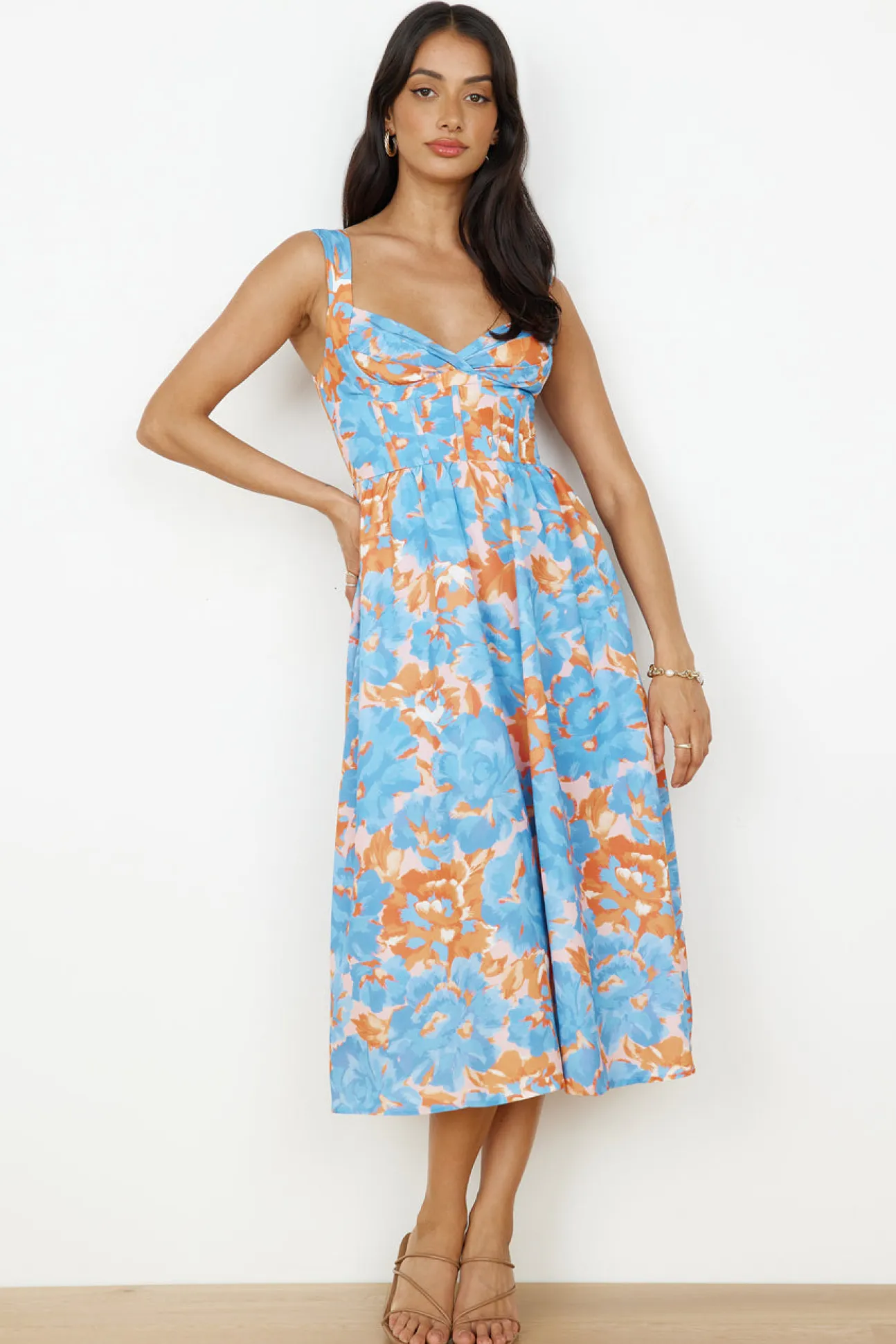 All Day Midi Dress Blue