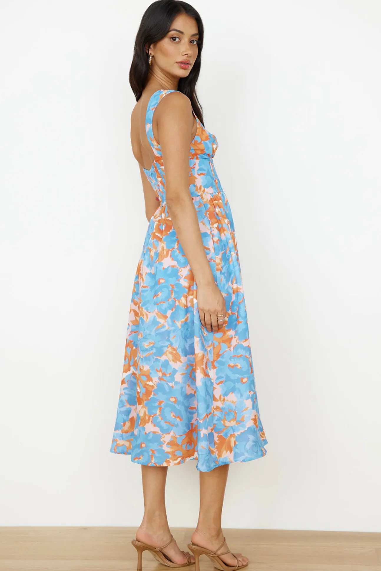 All Day Midi Dress Blue