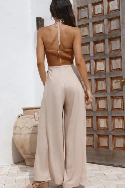 All spaced out Jumpsuit Beige
