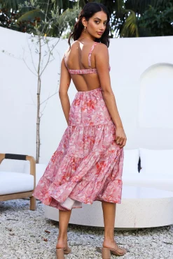 Always On My Mind Midi Dress Pink