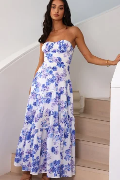 Among The Branches Maxi Dress Blue