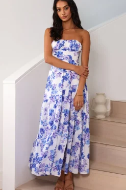 Among The Branches Maxi Dress Blue