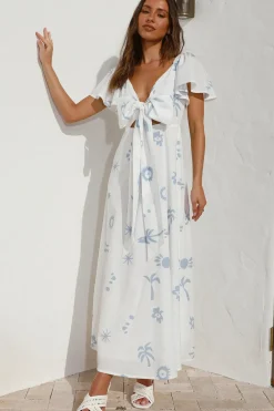 Angel Baby Maxi Dress Blue