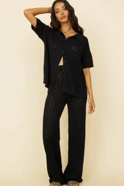Angel Face Pants Black
