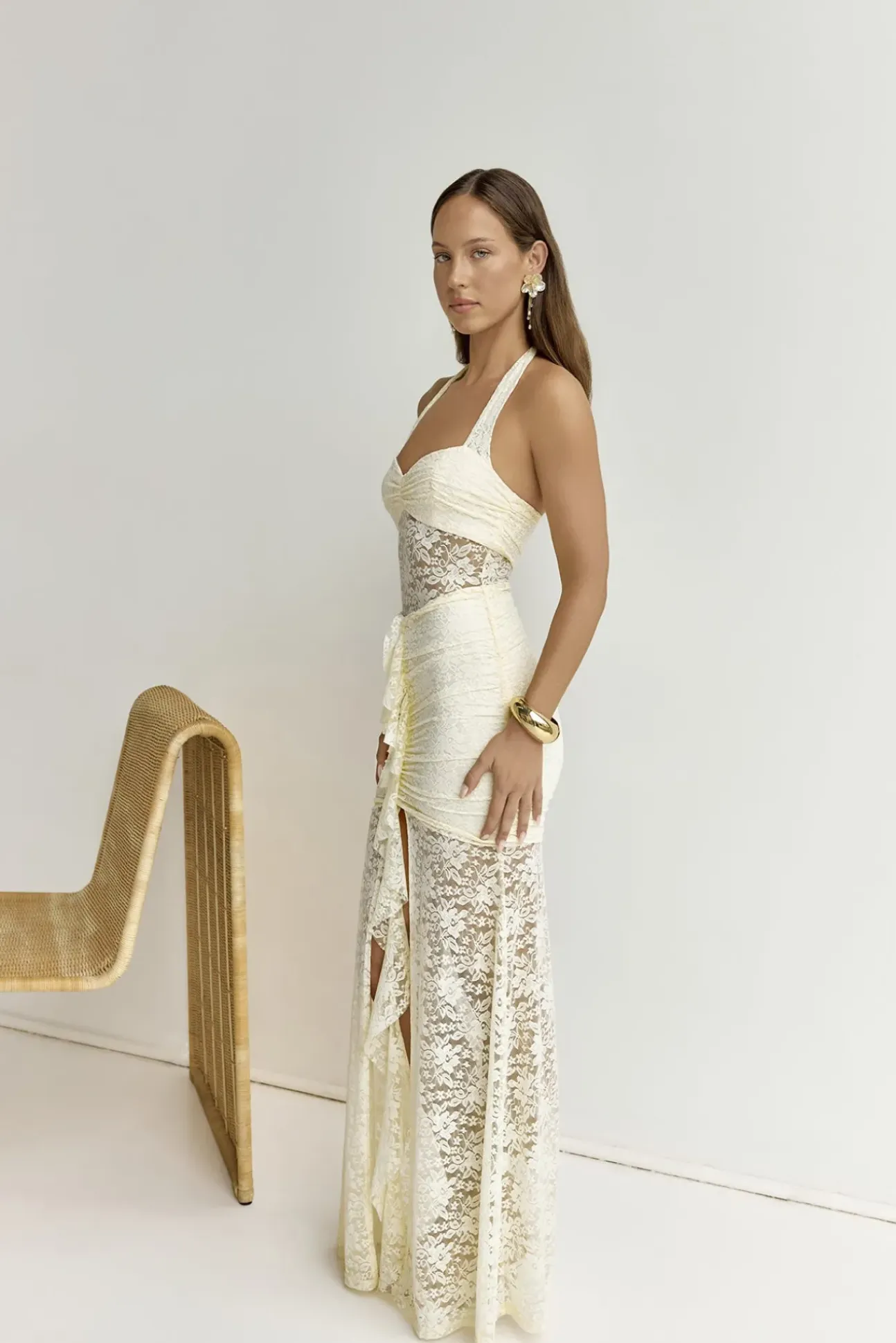 Annika Maxi Dress Lemon