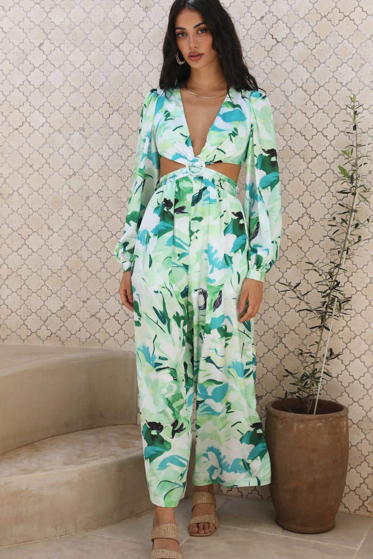 Another Life Jumpsuit Green
