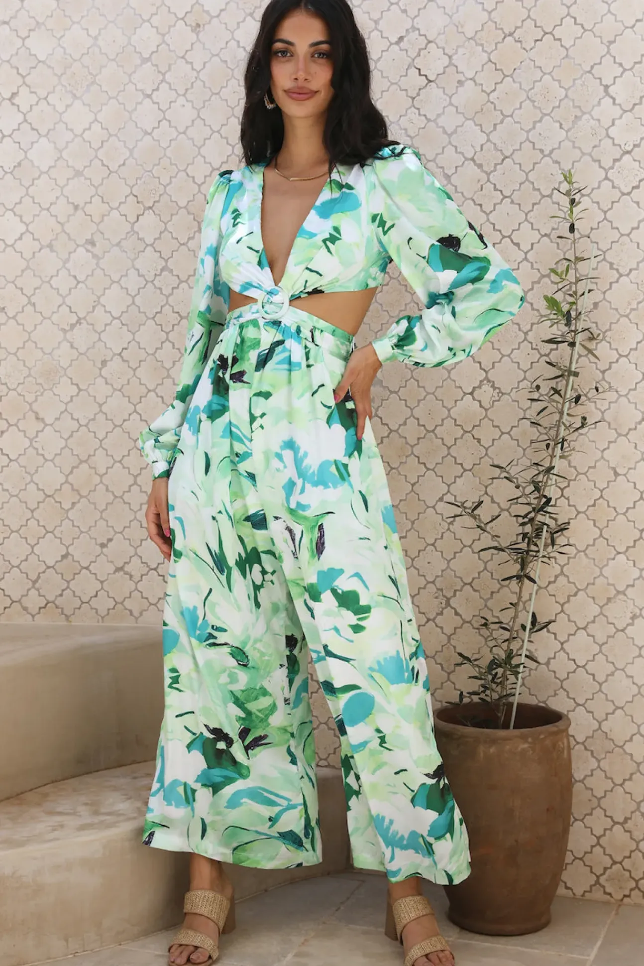 Another Life Jumpsuit Green