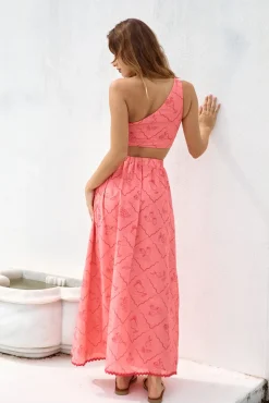 Another Round Maxi Skirt Red