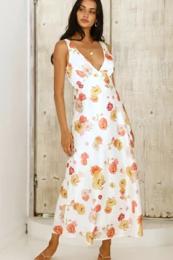 Apricot Dream Maxi Dress Floral