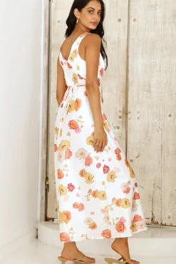 Apricot Dream Maxi Dress Floral