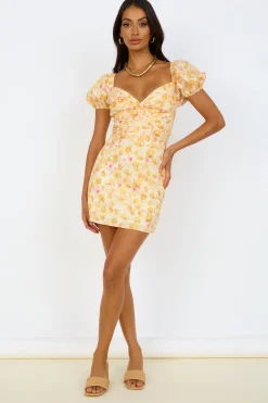 April Dreams Dress Yellow