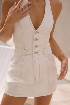 Arizona Halter Romper White