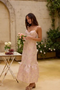 Aurora Aline Maxi Dress Pink