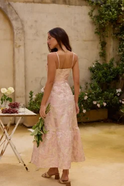 Aurora Aline Maxi Dress Pink