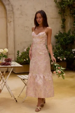 Aurora Aline Maxi Dress Pink