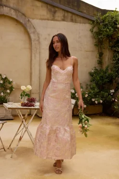 Aurora Aline Maxi Dress Pink