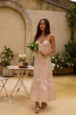 Aurora Aline Maxi Dress Pink