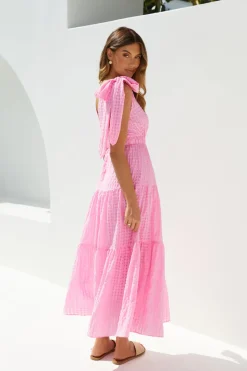 Aurora Glow Pink Maxi Dress