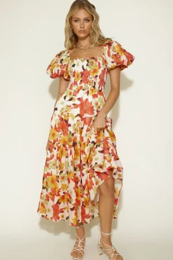 Autumn Dreams Maxi Dress Floral