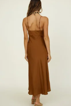 Awakenings Maxi Dress Brown