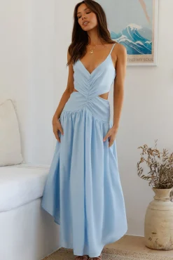 Azure Horizon Maxi Dress Blue