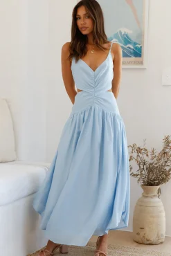 Azure Horizon Maxi Dress Blue