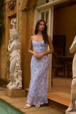 Azure Oasis Maxi Dress Blue