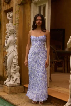 Azure Oasis Maxi Dress Blue
