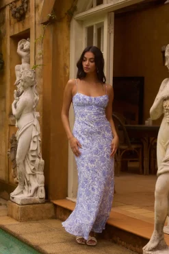 Azure Oasis Maxi Dress Blue