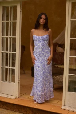Azure Oasis Maxi Dress Blue