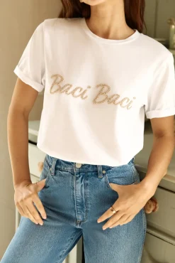 Baci Baci T-Shirt Top White