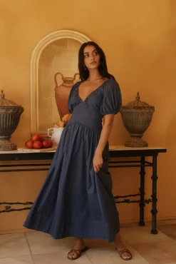 Bambi Blue Maxi Dress Navy