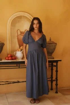Bambi Blue Maxi Dress Navy