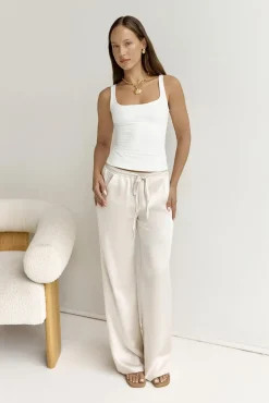BASE Everyday Staple Singlet Top White
