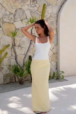 BASE Everyday Staple Singlet Top White