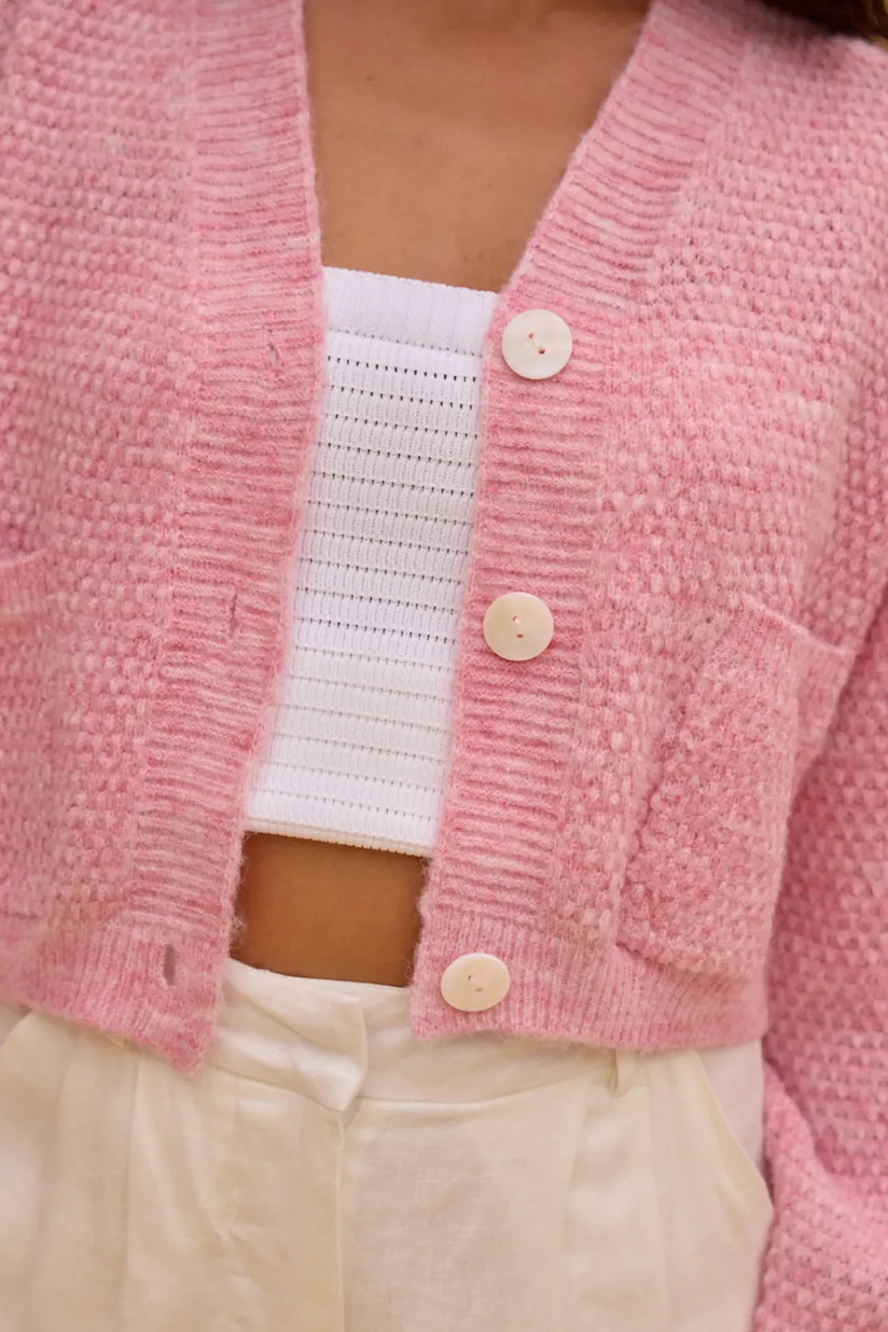 Bayview Cardigan Pink