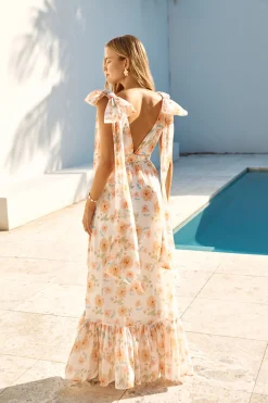 Beauty Of Springtime Maxi Dress White